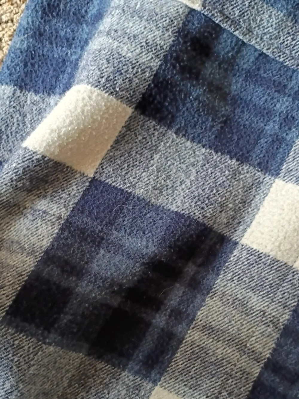 Mens Banana Republic Plaid Overshirt Jacket - Navy & White